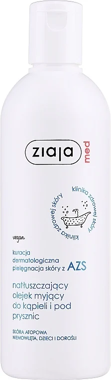 Olio da bagno e doccia per pelle atopica