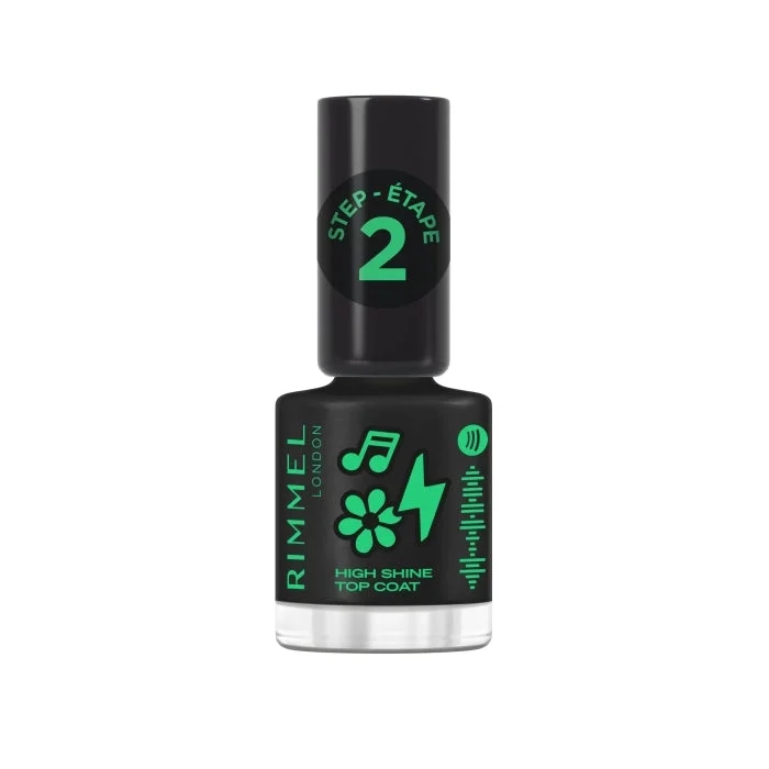 Rimmel High Shine Top Coat - Smalto per unghie ultra brillante - 12 ml