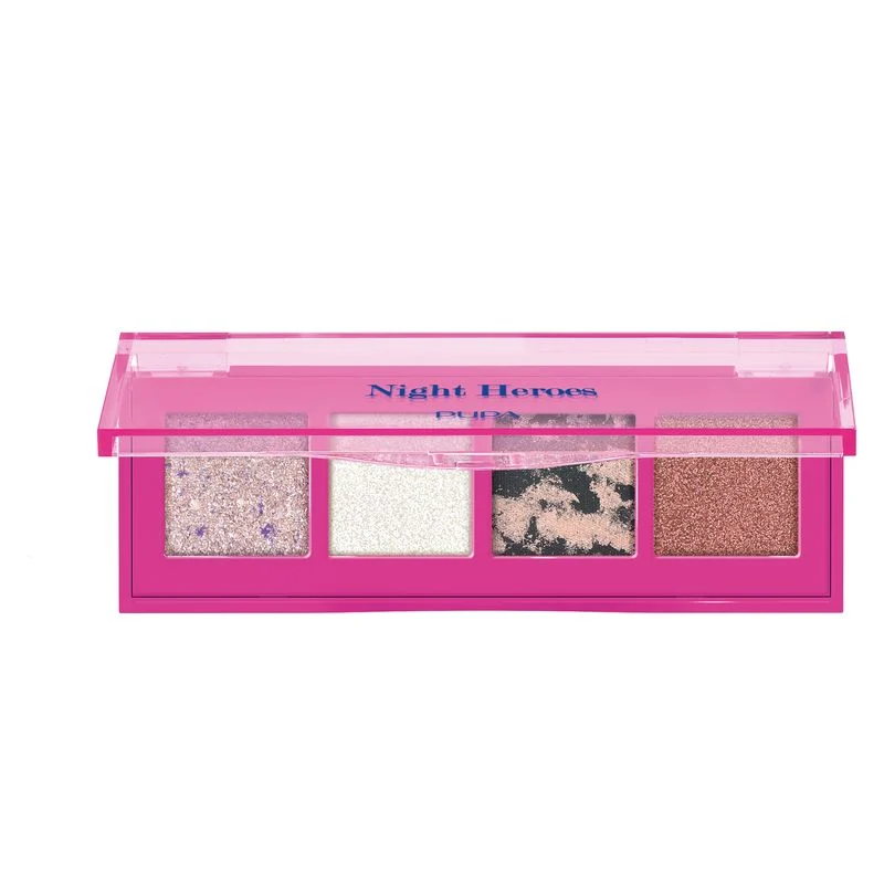 Pupa Night Heroose Palette Occhi - 4 Ombretti Multi Finish 002 - True Queen