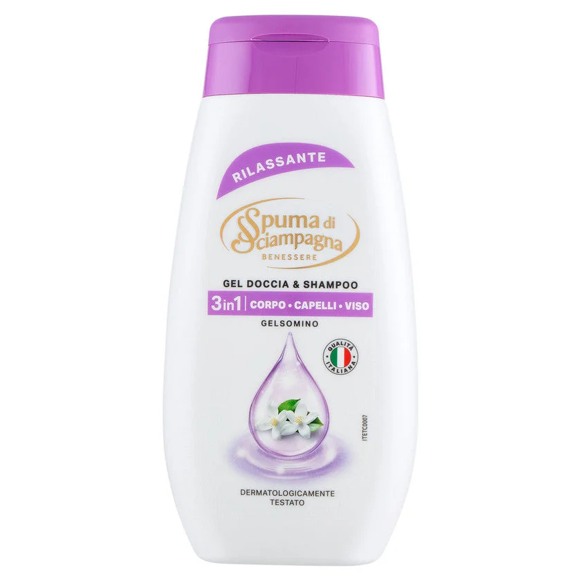 Spuma di sciampagna Gel Doccia & Shampoo Rilassante Gelsomino 250 ml
