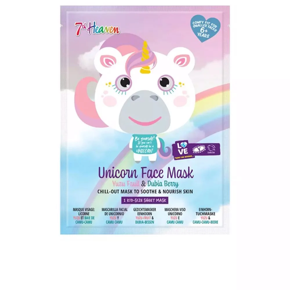 Maschera viso Unicorno Animale