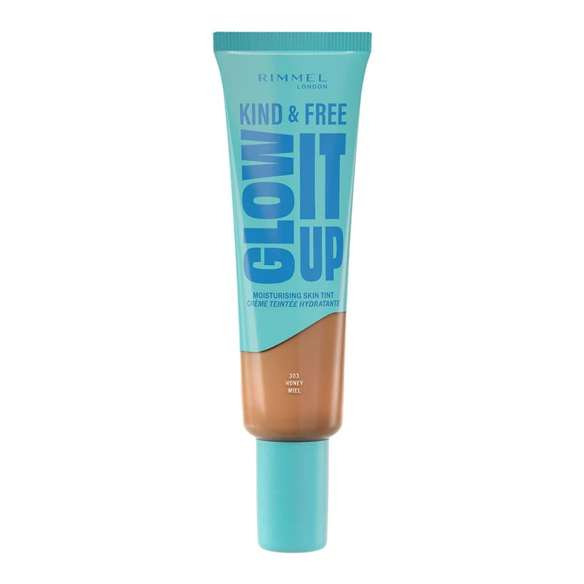 Rimmel Glow It Up Di Kind & Free - Fondotinta Liquido 303 - honey