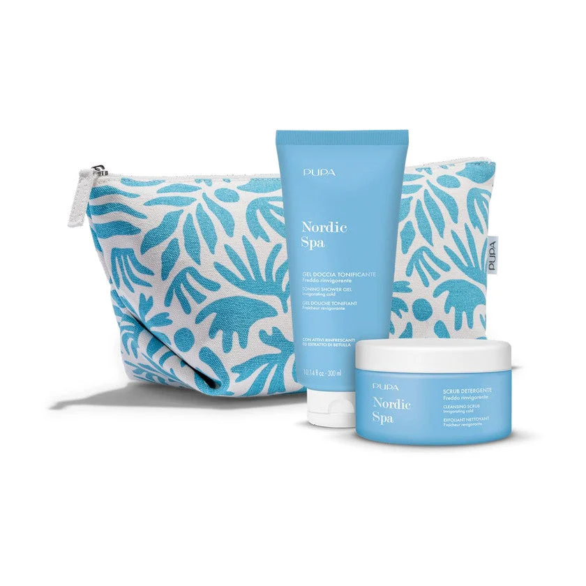 Pupa Nordic Spa Scrub Detergente 250 Ml + Gel Doccia Tonificante 300 Ml 1 unità