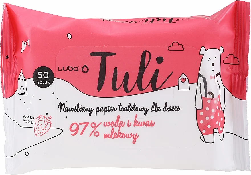 Salviette umidificate con acido lattico, per bambini