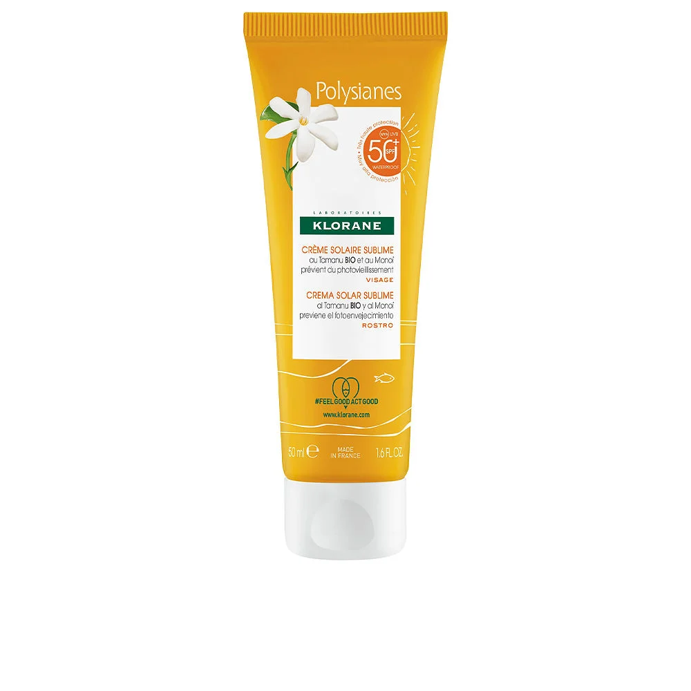 POLYSIANES MONOÏ Y TAMANU BIO crema solare sublime SPF50+