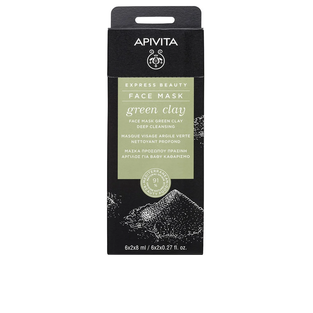 Express Beauty Maschera viso pulizia profonda con argilla verde
