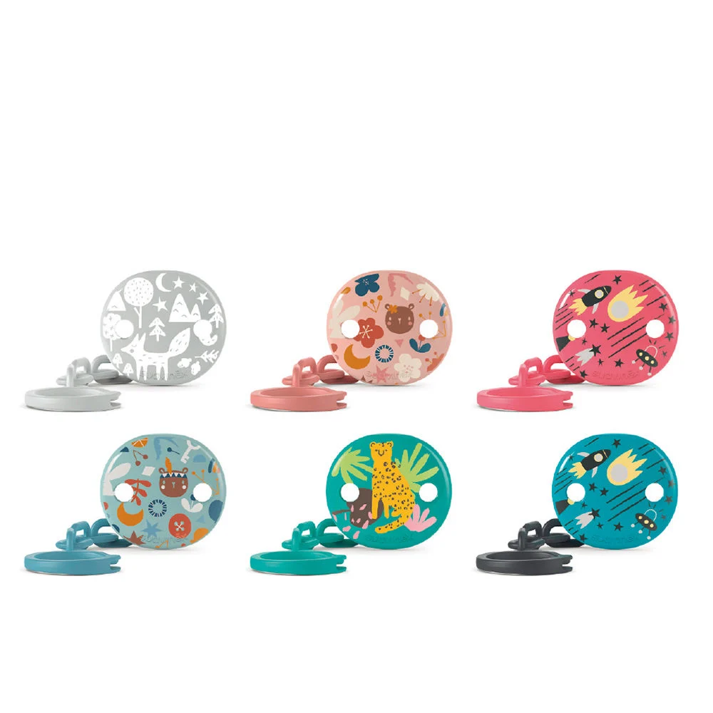 Spilla ovale con clip a catena PRINTS