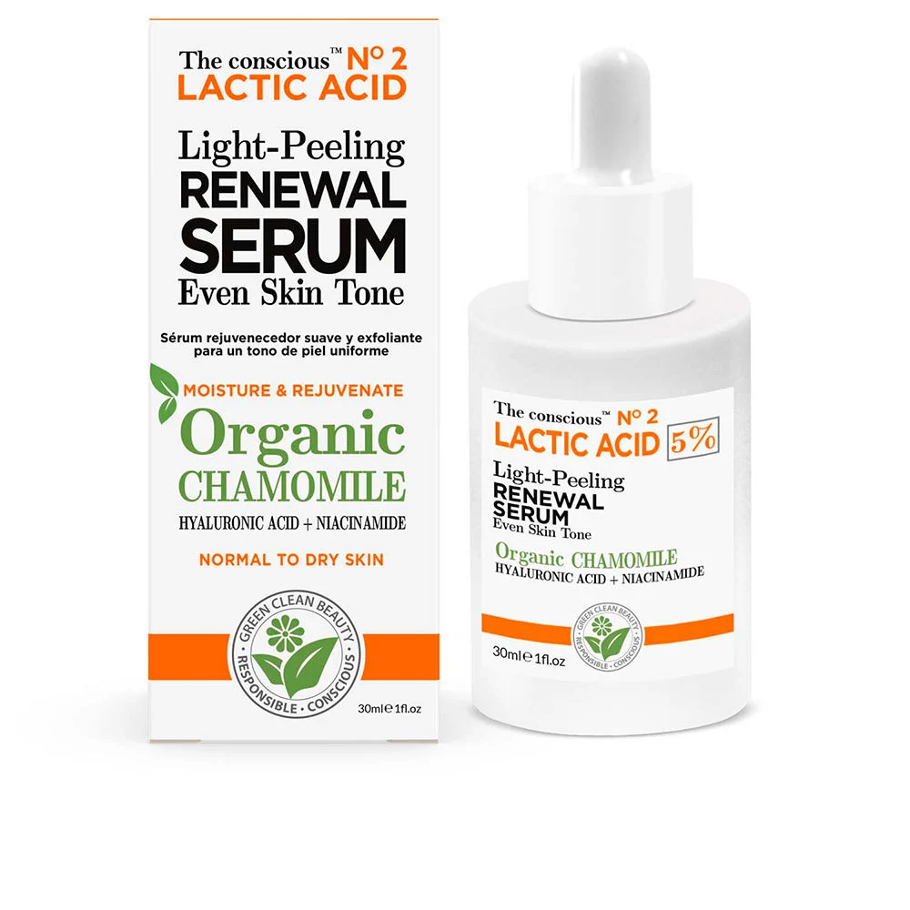 Siero rigenerante peeling leggero all’acido lattico e camomilla biologica