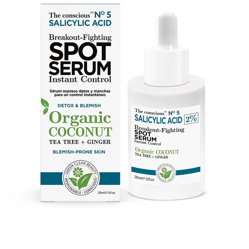 Siero anti-acne con acido salicilico e cocco biologico
