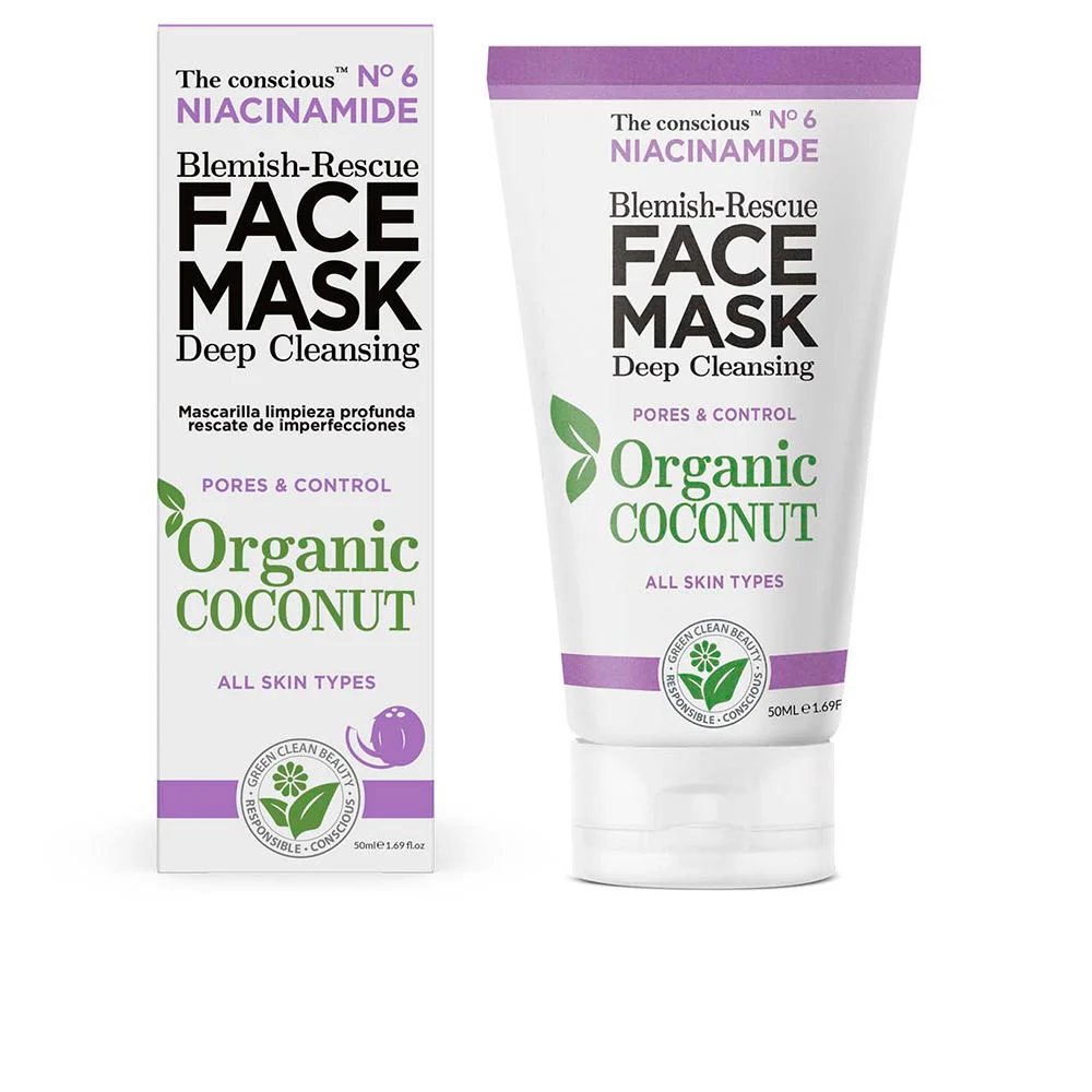 Maschera viso anti-imperfezioni alla NIACINAMIDE, cocco biologico