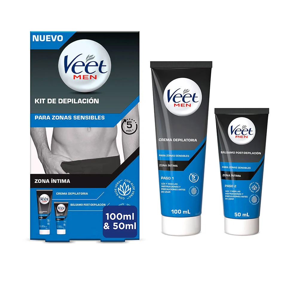 VEET MEN KIT DEPILAZIONE 2 PASSI zone sensibili