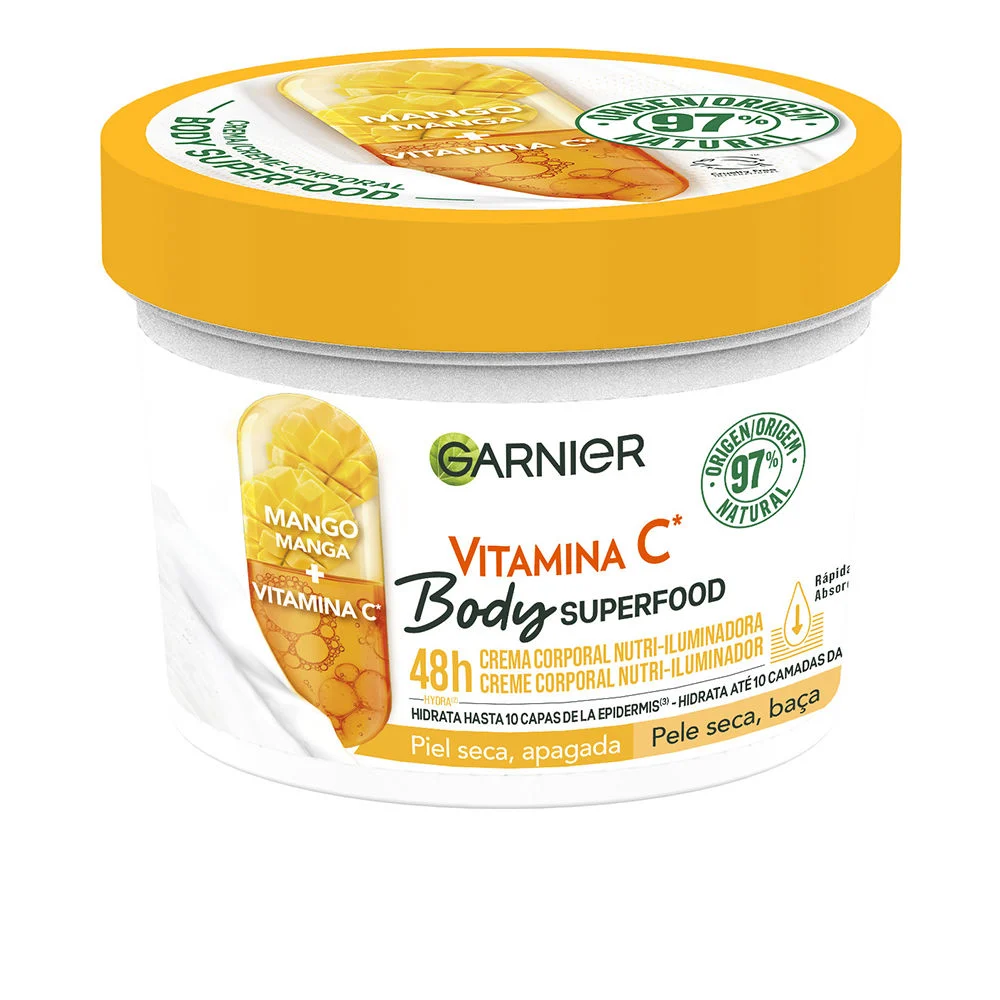BODY SUPERFOOD MANGO crema corpo nutri-illuminante per pelli secche e spente
