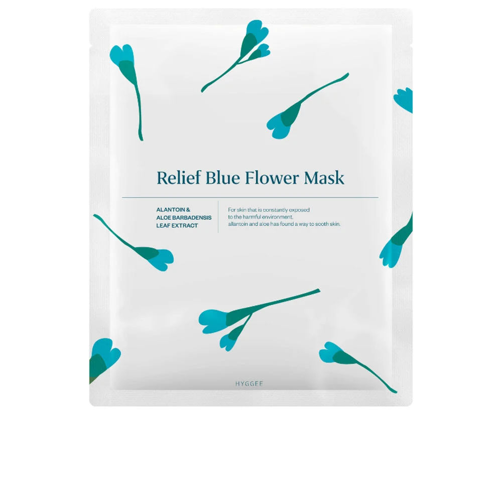 Maschera fiore BLU IN RILIEVO