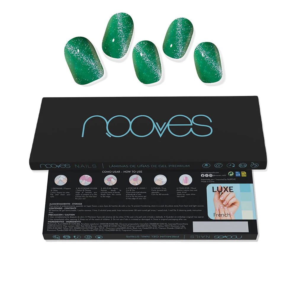 Jade Glass Premium Glam FOGLI PER UNGHIE GEL #cat eye green