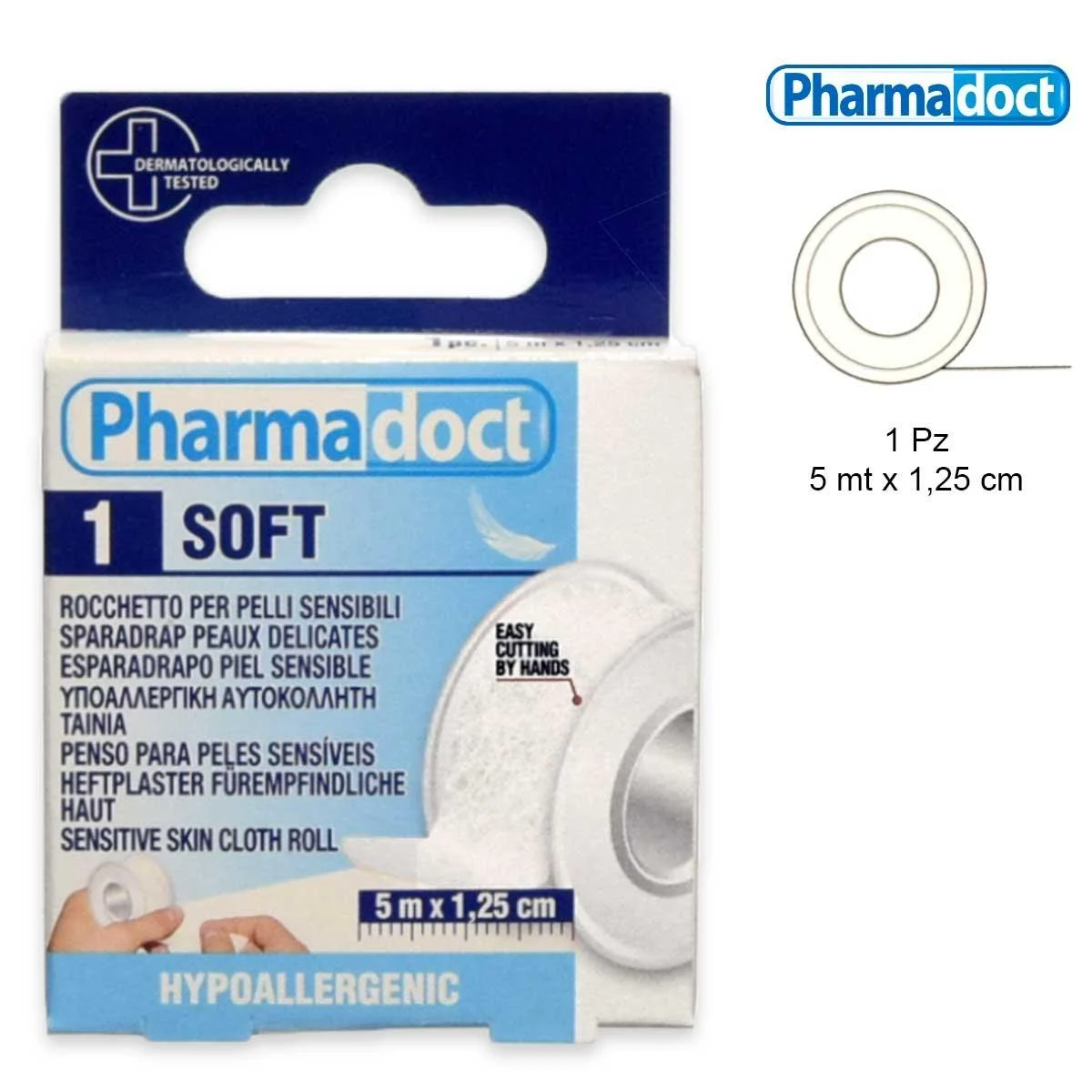 Pharmadoct rocchetto tnt bianco cm 5 x cm 1,25