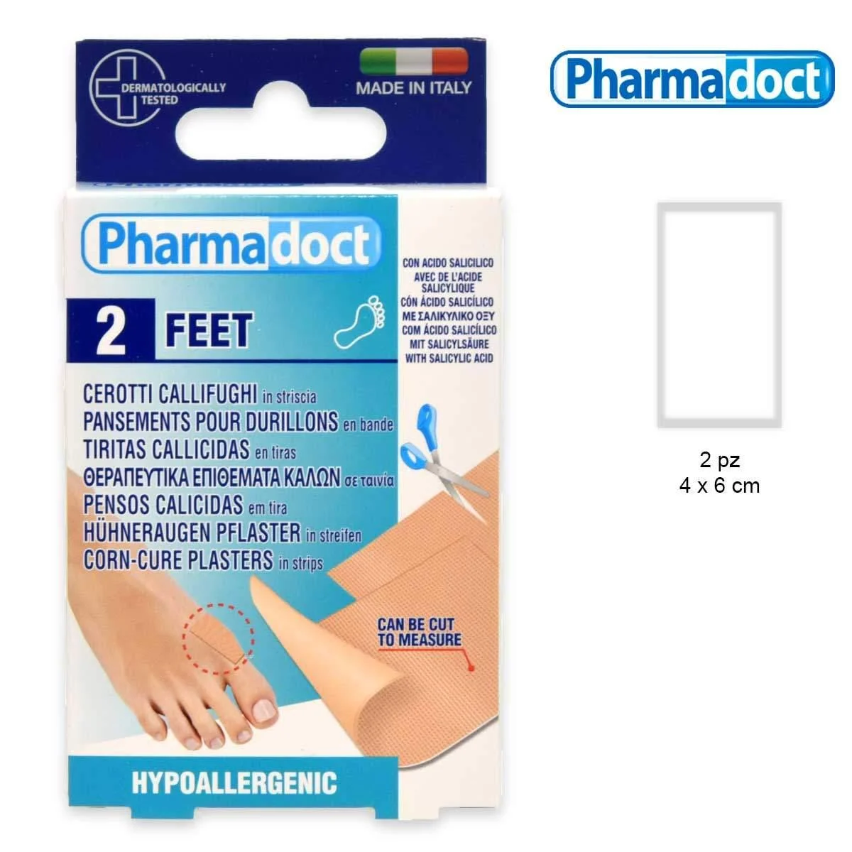 Pharmadoct cerotti callifughi in striscia 2 pz