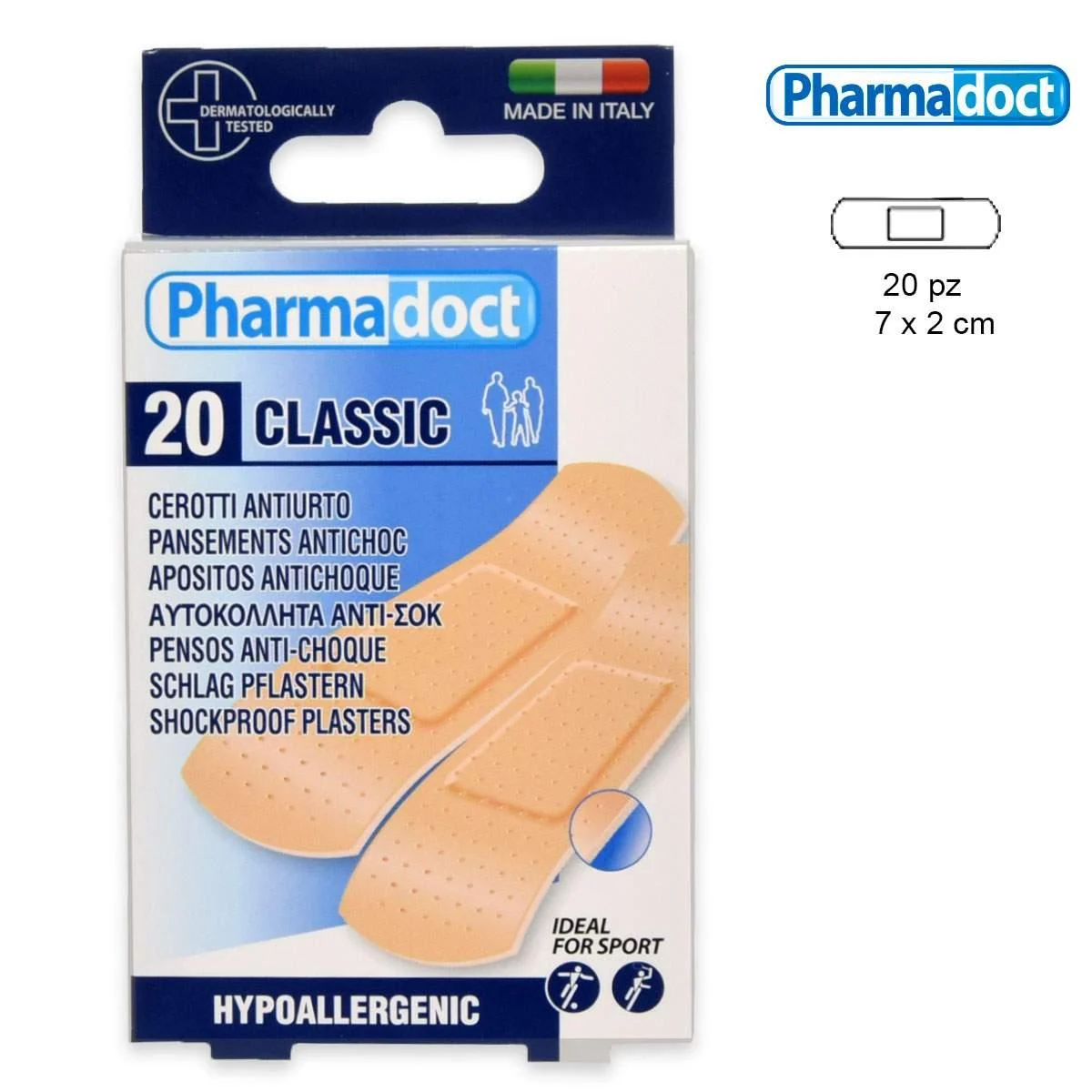 Pharmadoct cerotti schiuma "protector" 20 pz