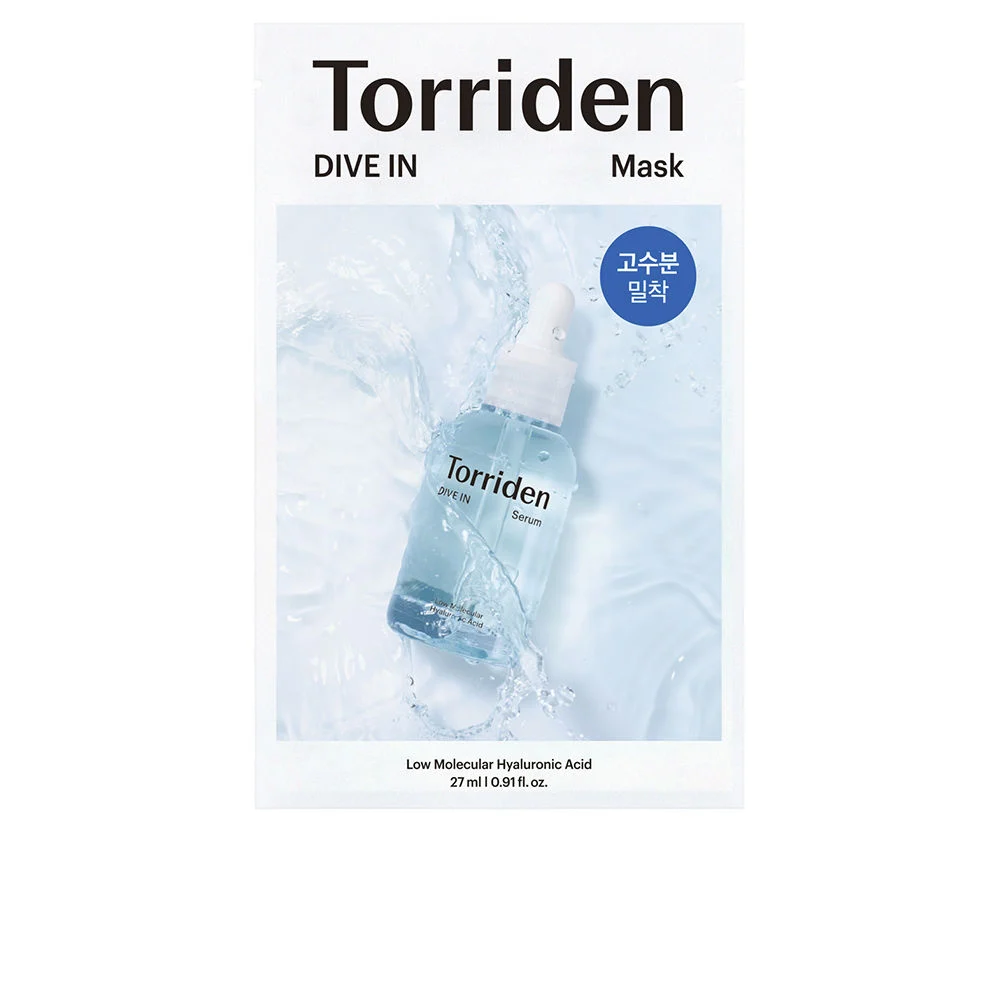 Maschera viso DIVE-IN all’acido ialuronico a basso peso molecolare
