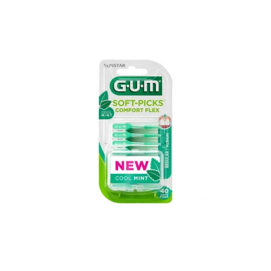 Gum Soft Picks Comfort Flex Flex Reg Mint 40U
