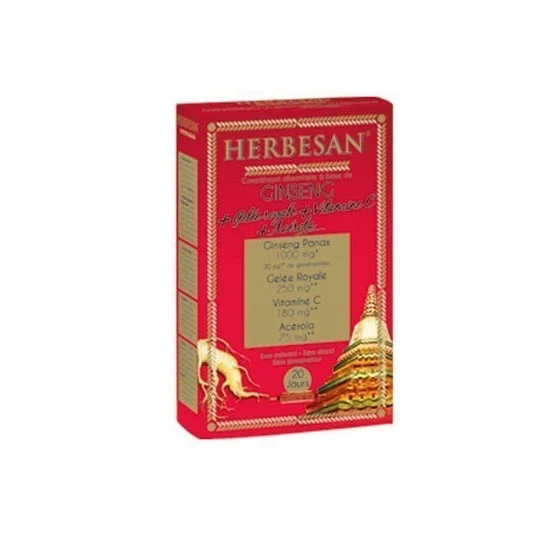 Ginseng alle erbe, Pappa Reale, Vitamina C, Acerola 30 fiale