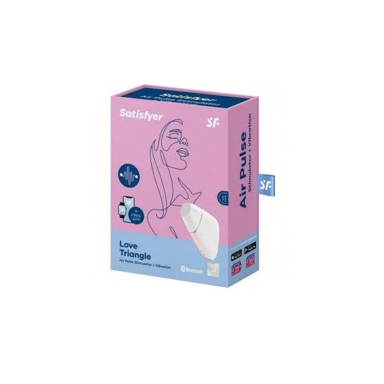 Satisfyer Connect Clitoris Stimulator Love Triangle Bianco / Oro