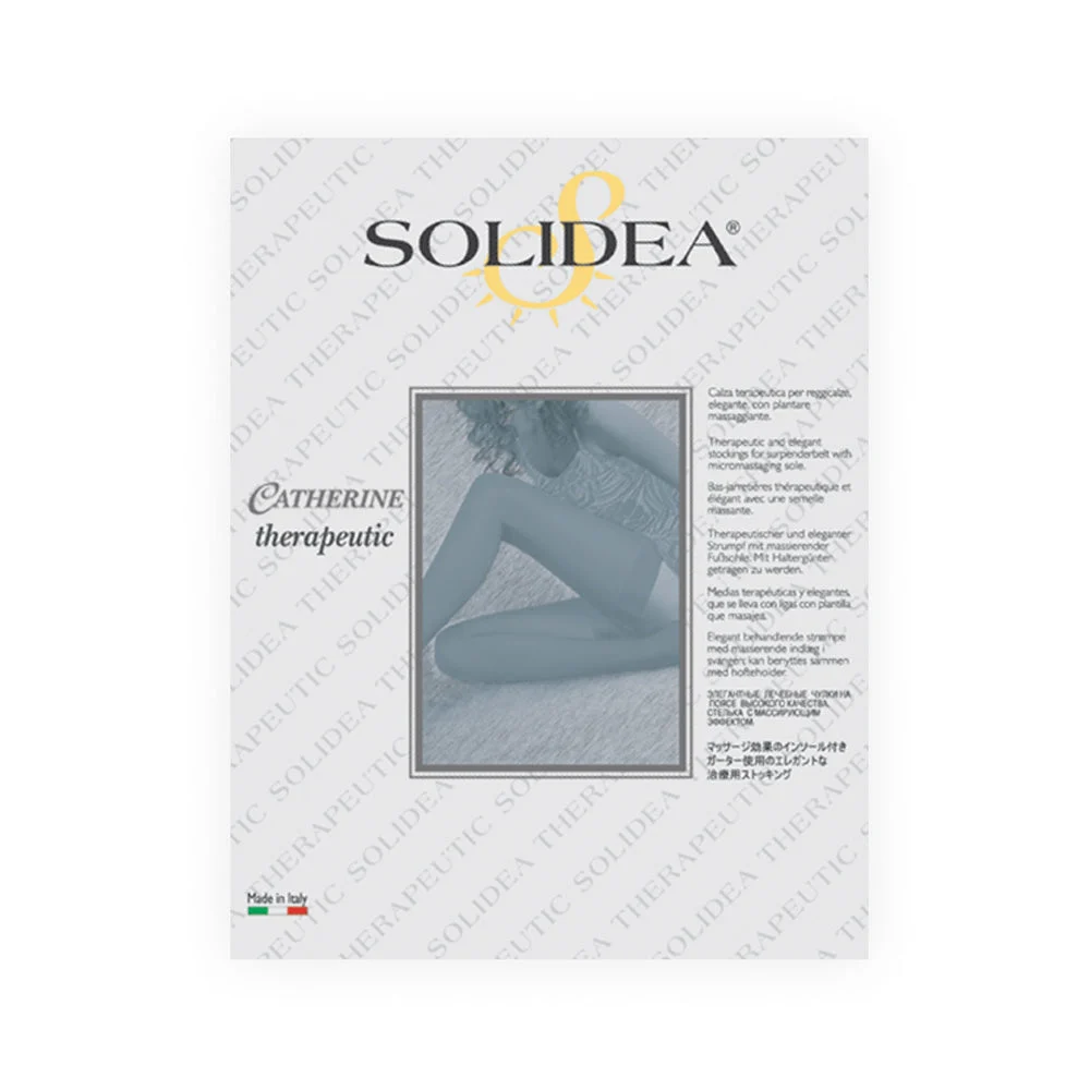Solidea Catherine Ccl2 Punta Chiusa Giarrettiera 25 32mmHg 1S Ecru
