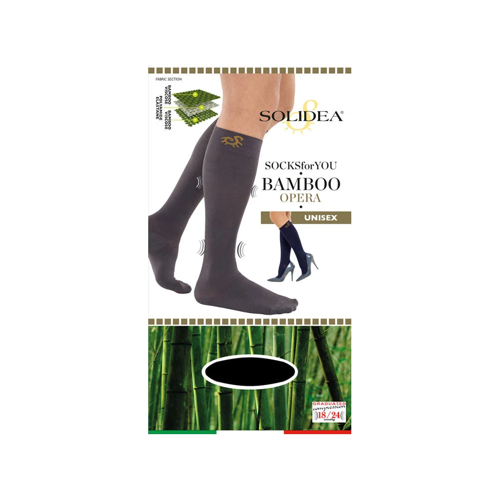 Solidea Socks For You Bamboo Opera Gambaletti 18 24 mmHg 3L Grigio
