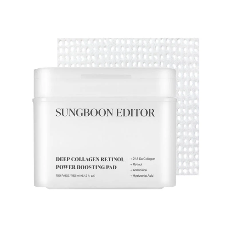 Tampone potenziatore di collagene e retinolo Deep Collagen Power Boosting Pad 190 ml (100 pezzi)