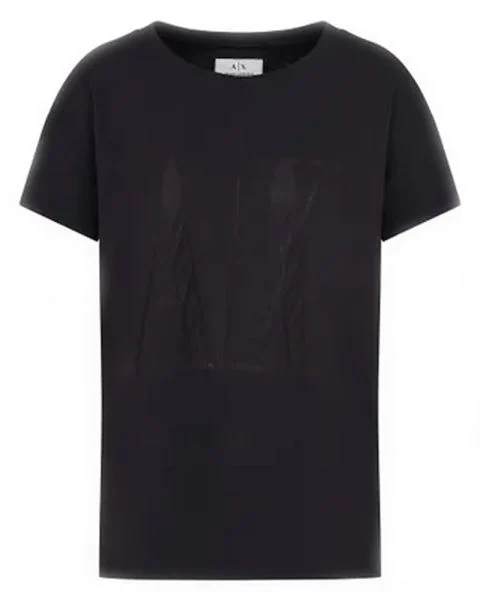 Armani Exchange Icon Period Women T-Shirt Black XL