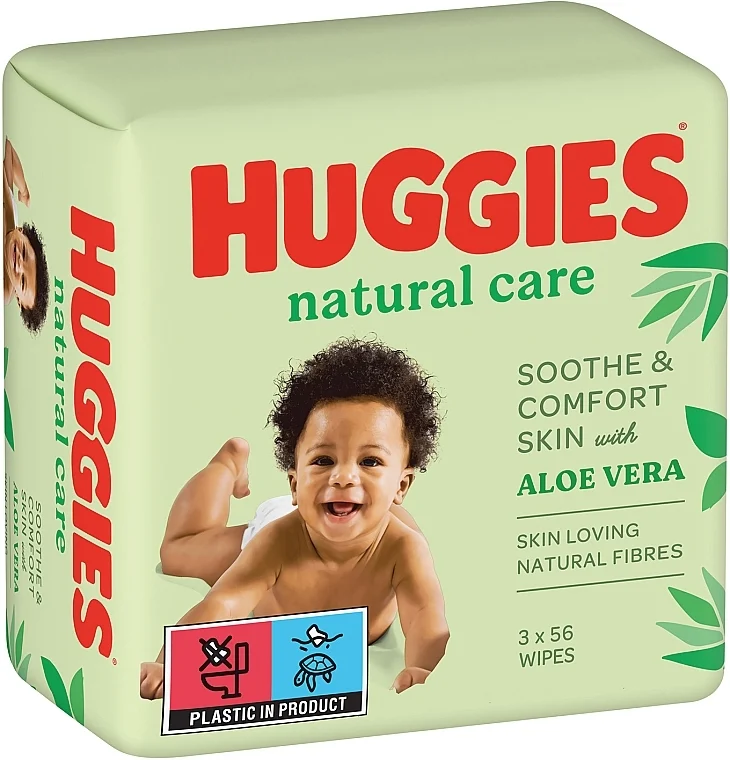 Salviettine umidificate per bambini Natural Care, 3x56pz