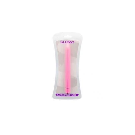 Glossy Slim Vibrator rosa intenso