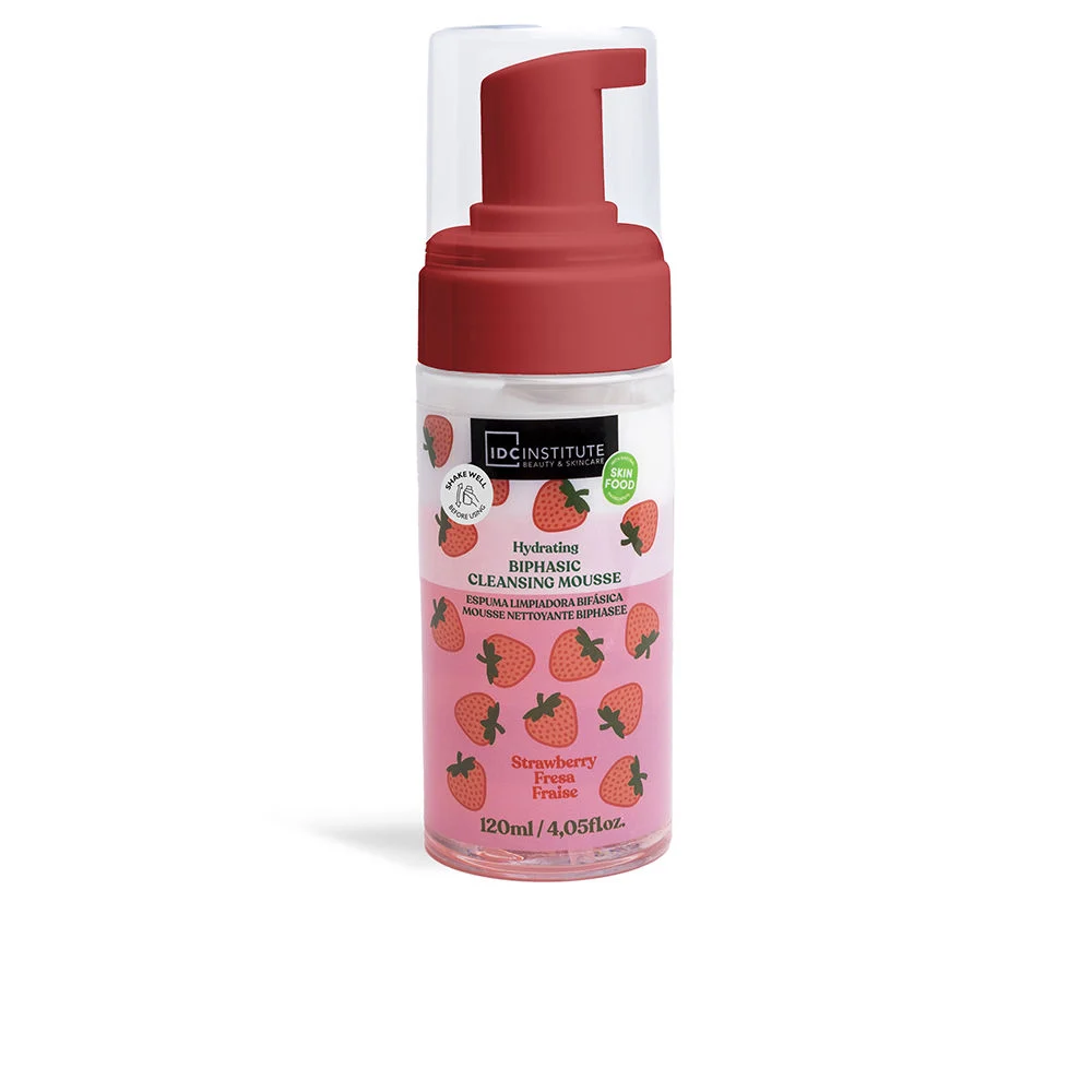Schiuma detergente idratante alla fragola