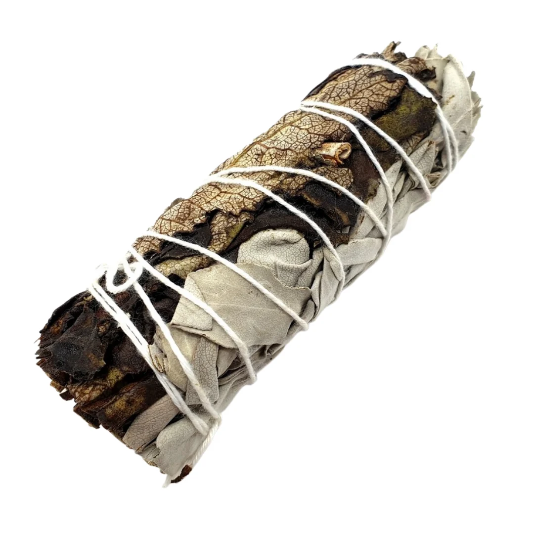 Smudge di Artemisia Salvia nera e Salvia Bianca