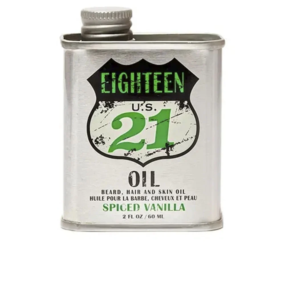 Olio di vaniglia speziato per barba, capelli e pelle