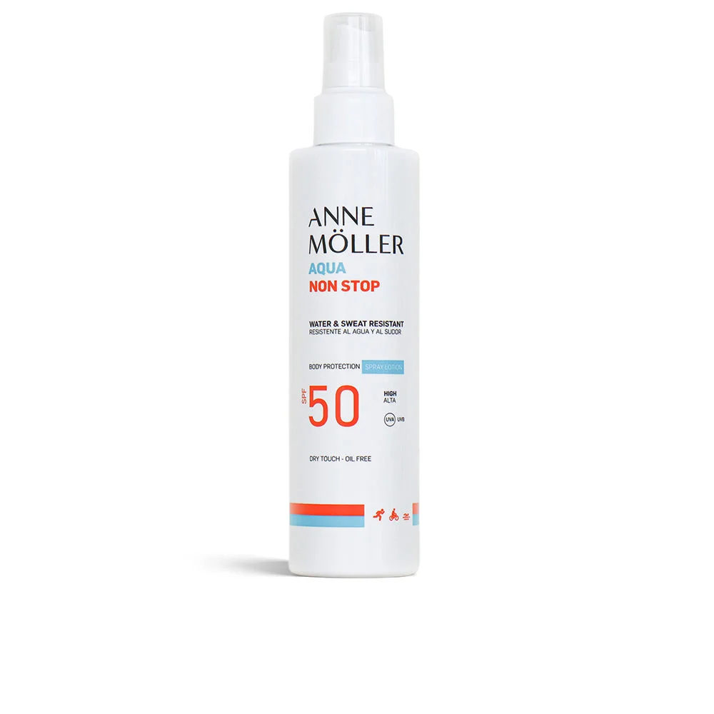 Spray AQUA NON STOP resistente all’acqua e al sudore SPF50+