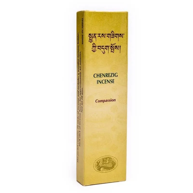 Compassione - 20 Bastoncini di incenso Tibetano Chenrezig - 20g