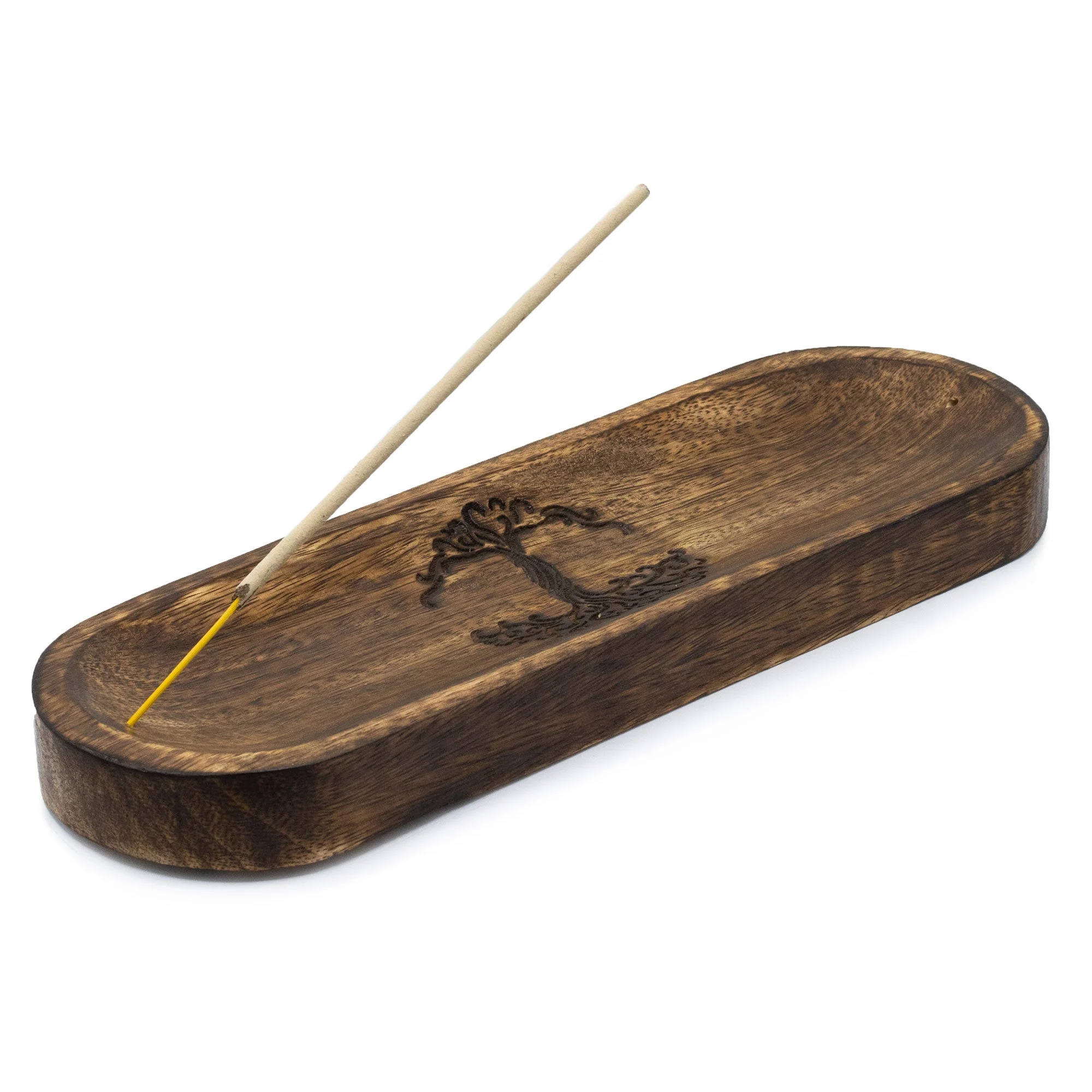 Portaincenso Vassoio in Legno – Albero della Vita