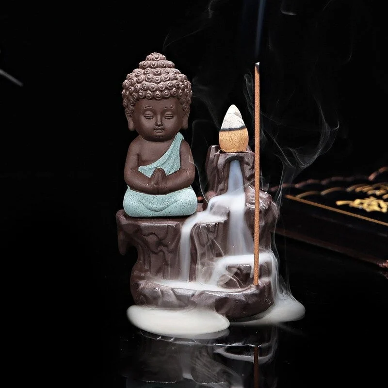 Incensiere a Cascata - Buddha in Meditazione