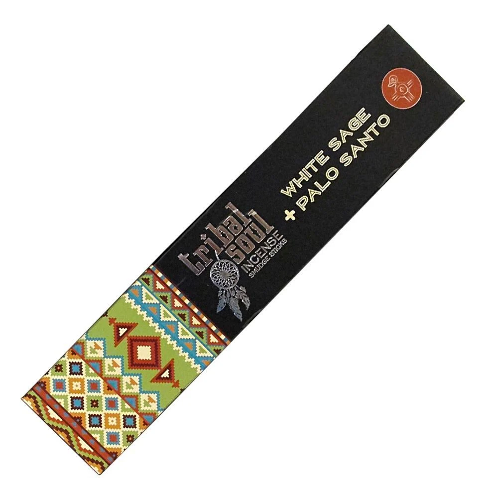 Salvia Bianca e Palo Santo - Bastoncini di incenso Tribal Soul - 15g