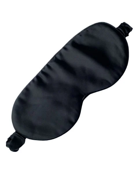 Soft Cloud Mulberry Silk Sleep Mask Black (U)