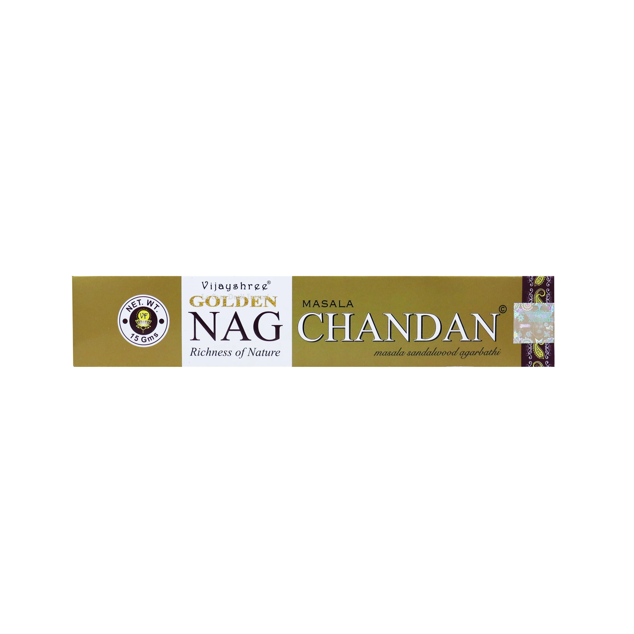 Chandan - Bastoncini di Incenso - Vijayshree Golden Nag - 15g