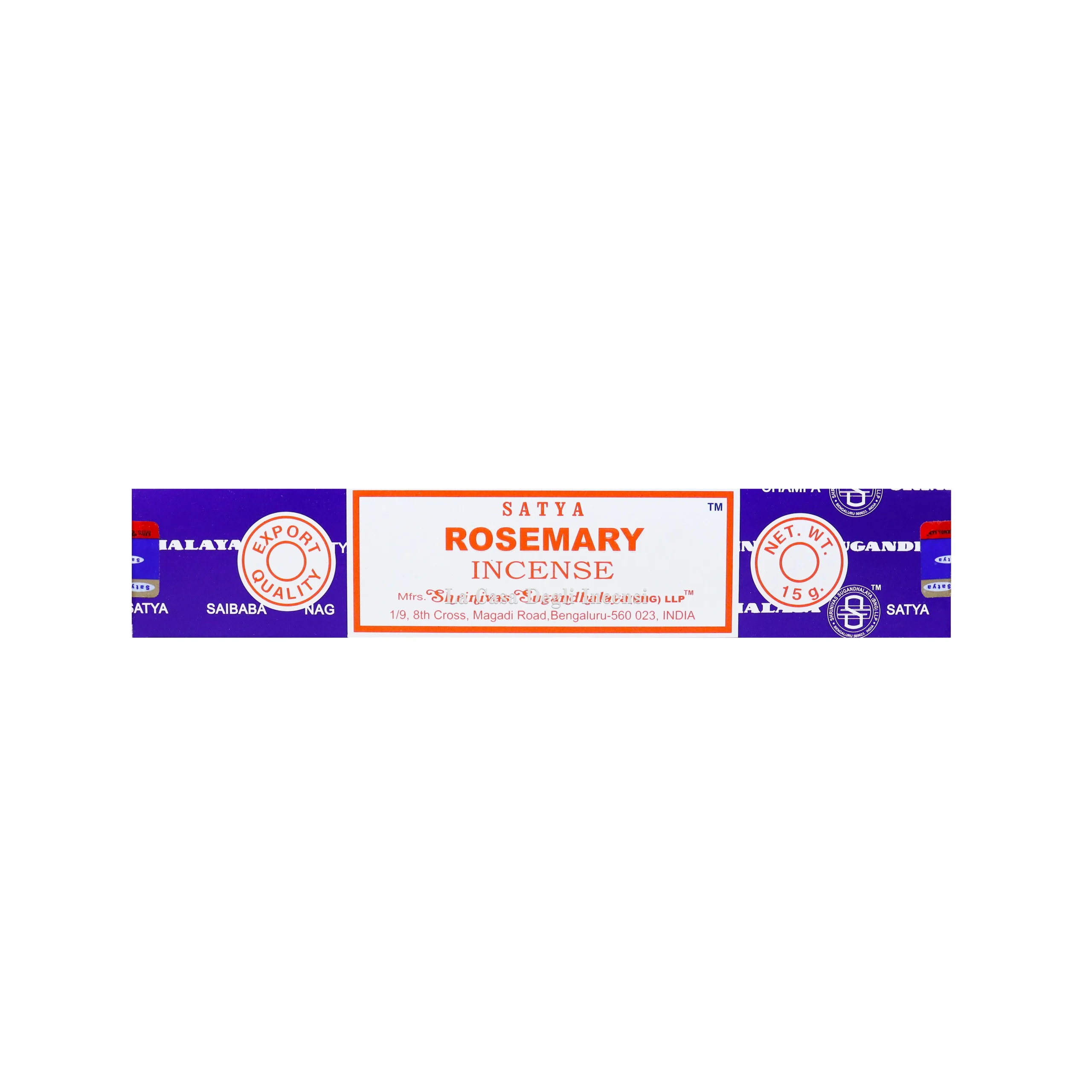 Rosmarino - Bastoncini d'incenso - Satya Sai Baba - 15g