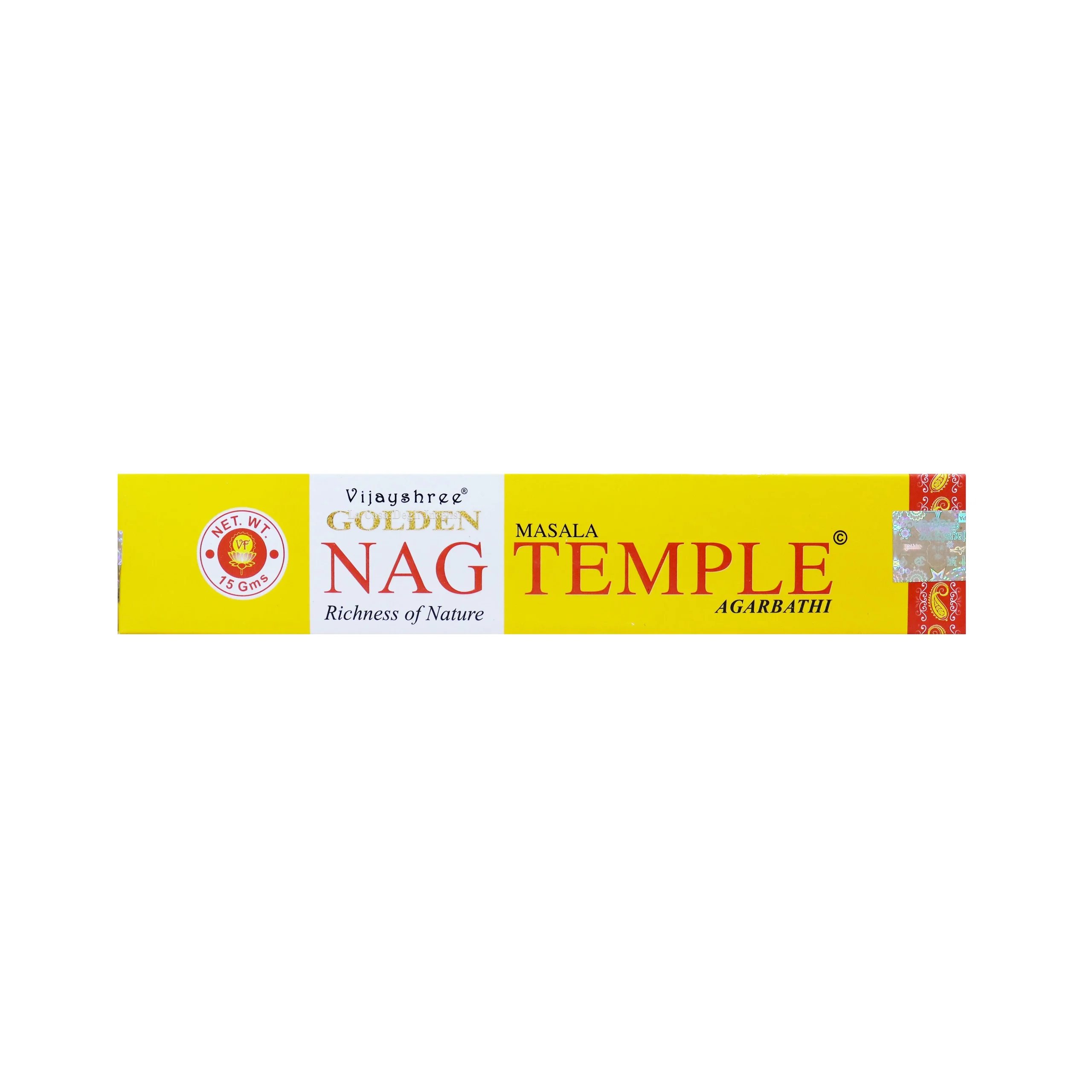 Temple - Bastoncini di Incenso - Vijayshree Golden Nag - 15g