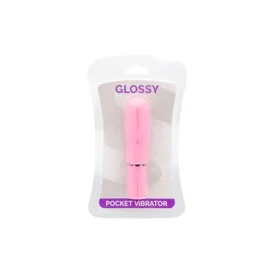 Vibratore tascabile lucido rosa intenso