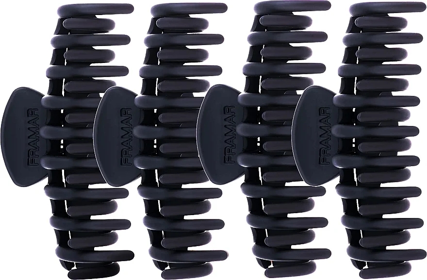 Mollette a forma di granchio per capelli, 4 pezzi, nere