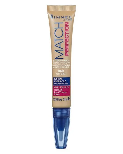 Rimmel Match Perfection Concealer & Highlighter 040 Soft Beige