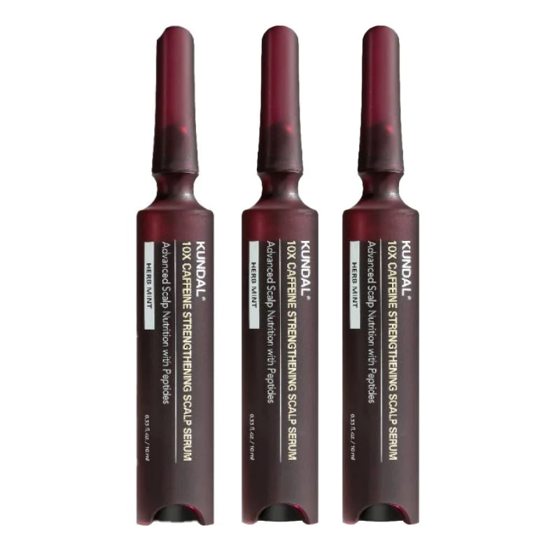 Set edizione Palazzo Reale Coreano - Siero per il cuoio capelluto alla caffeina 10X (10 ml * 3 pezzi) + pettine Gua Sha