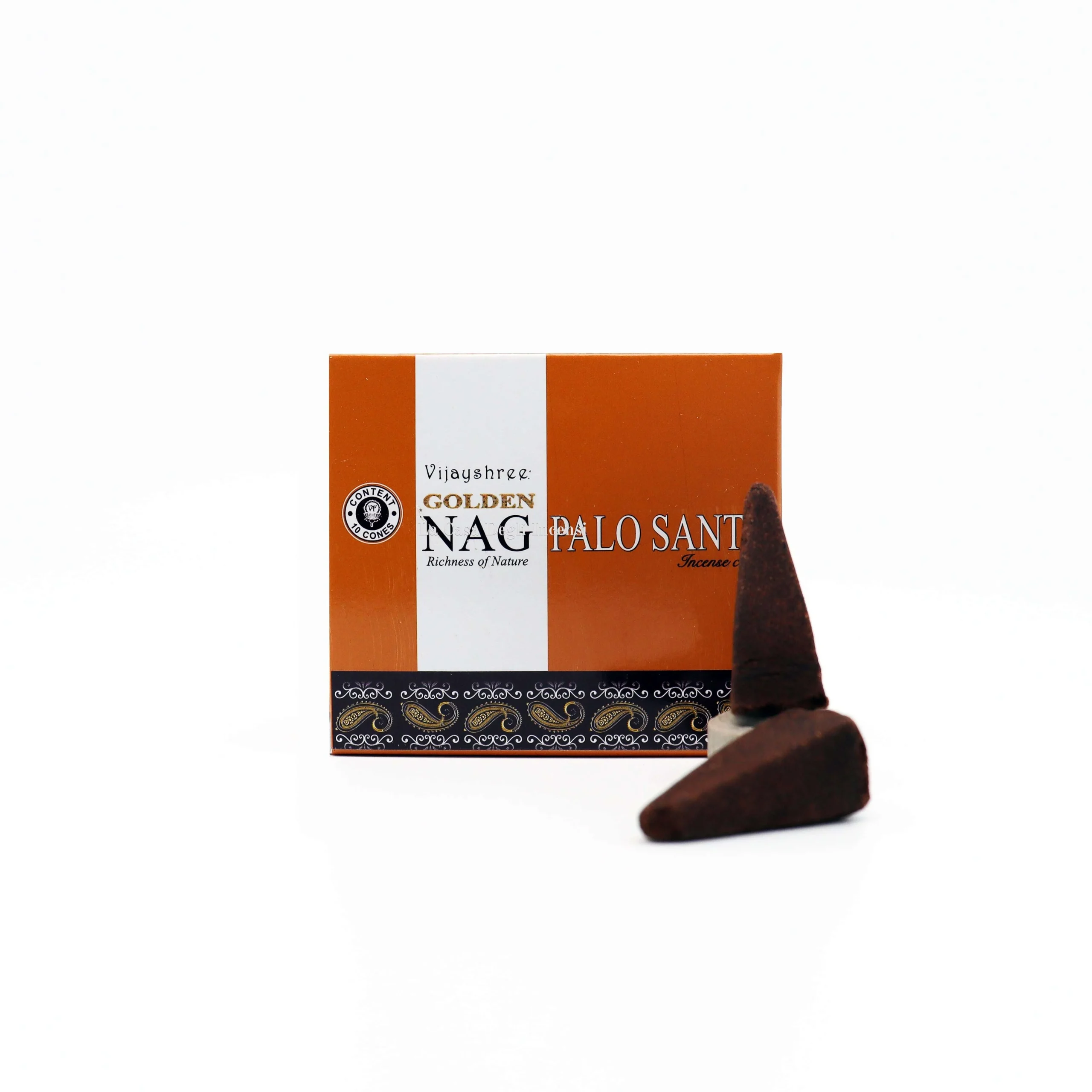 Palo Santo - Coni di Incenso - Vijayshree Golden Nag - 10pz