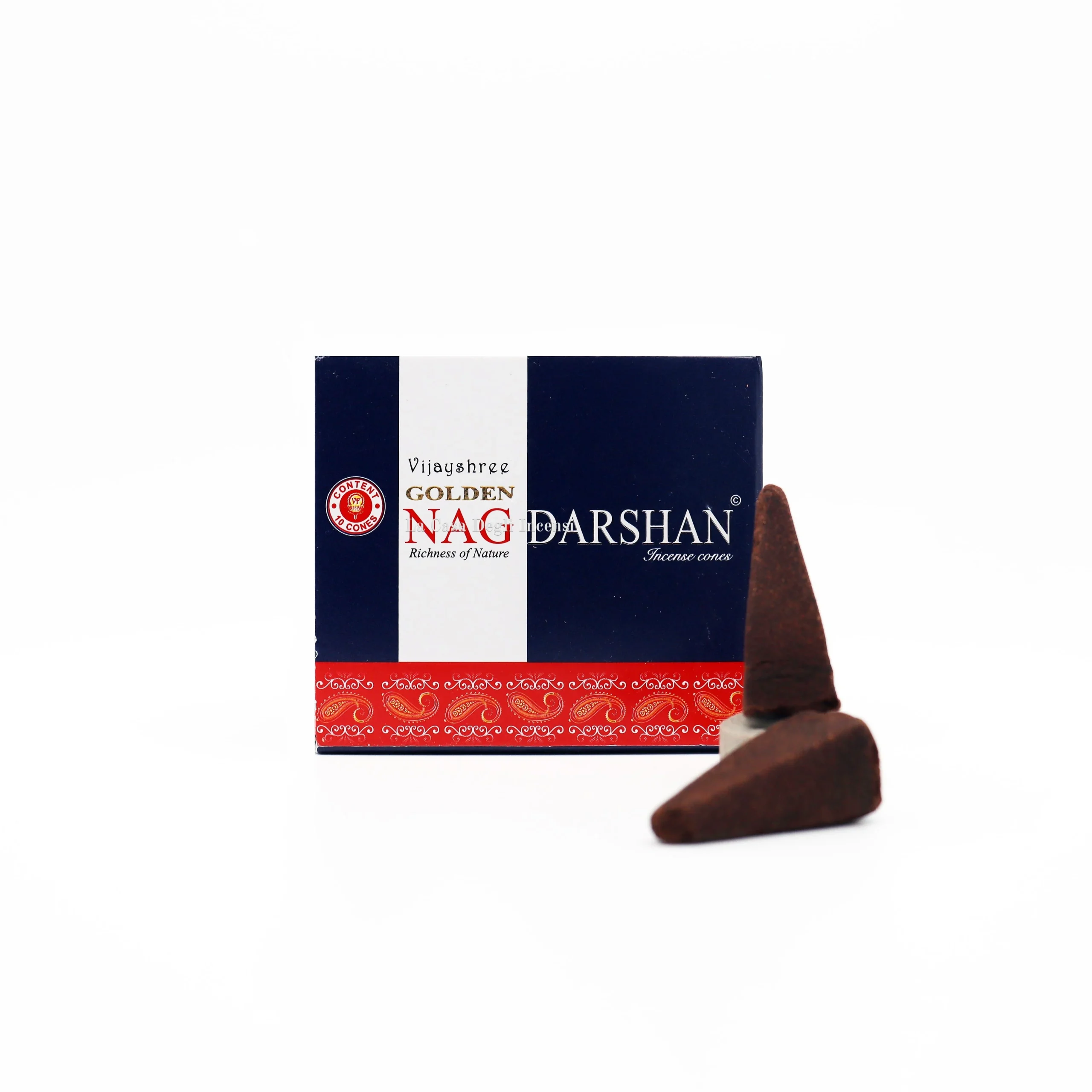 Darshan - Coni di Incenso - Vijayshree Golden Nag - 10pz