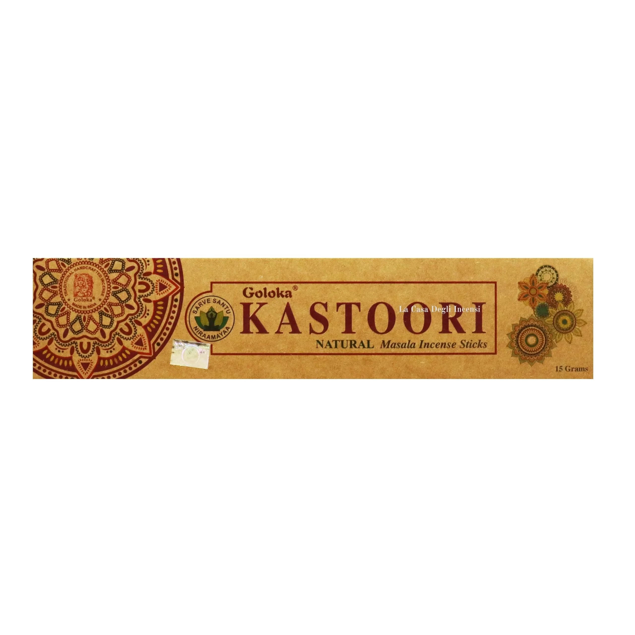 Kastoori (Muschio) - Bastoncini di incenso Goloka - 15g